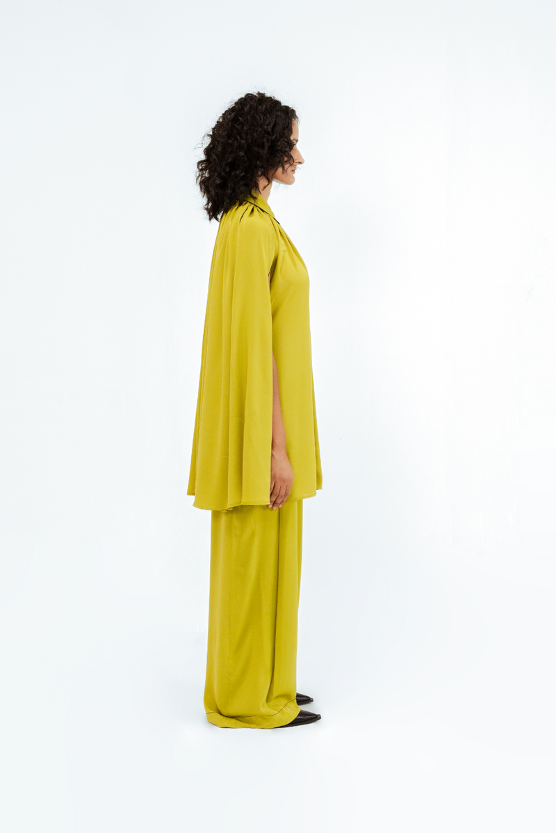 Cherice Crepe Shirt & Pant Set mul by Leh Studios in multi color for women Worldwide