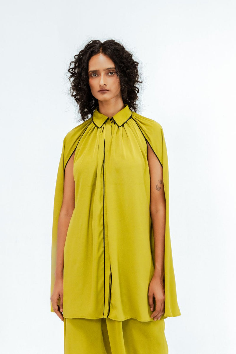 Cherice Crepe Shirt & Pant Set mul by Leh Studios in multi color for women Worldwide