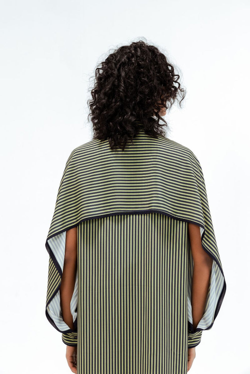 Elian Crepe Shirt Dress mul by Leh Studios in multi color for women Worldwide