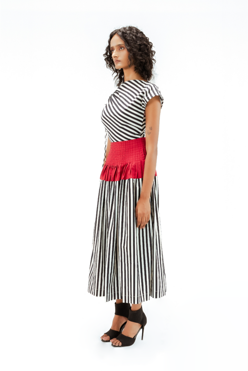 Zelda Dress 100% cotton by Leh Studios in multi color for women Worldwide