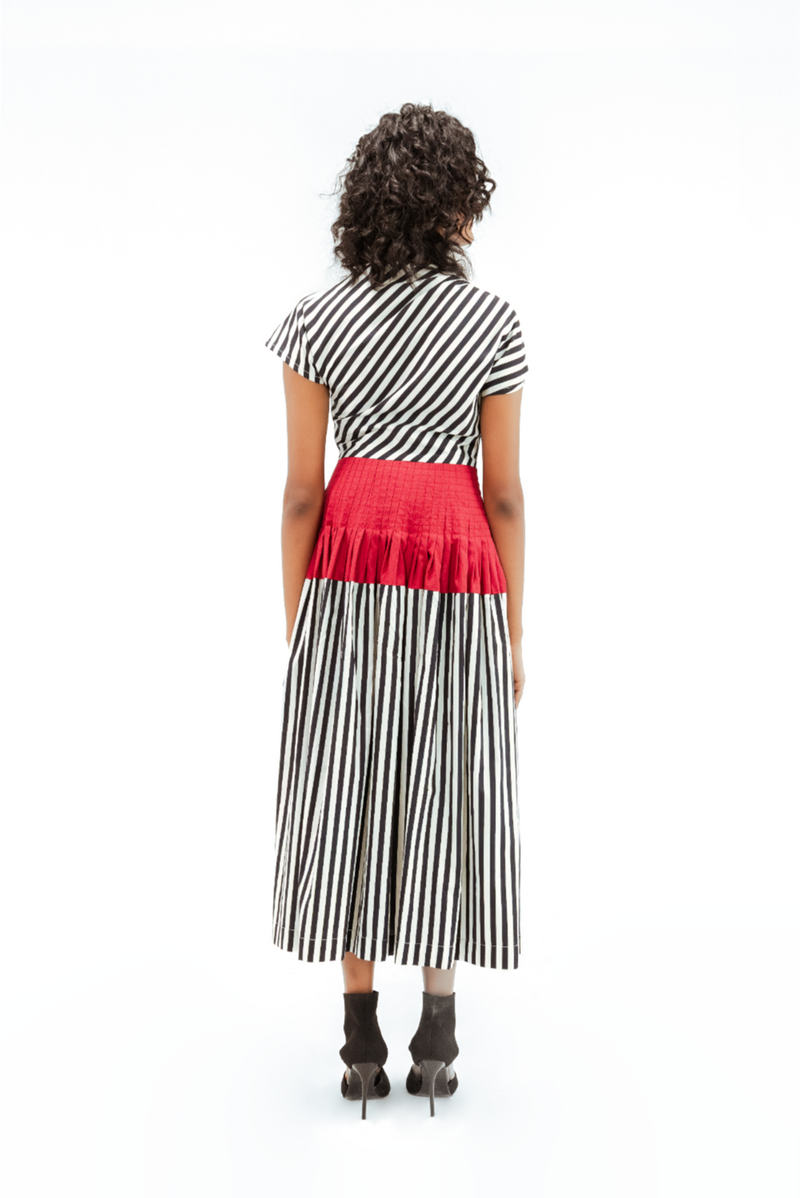 Zelda Dress 100% cotton by Leh Studios in multi color for women Worldwide
