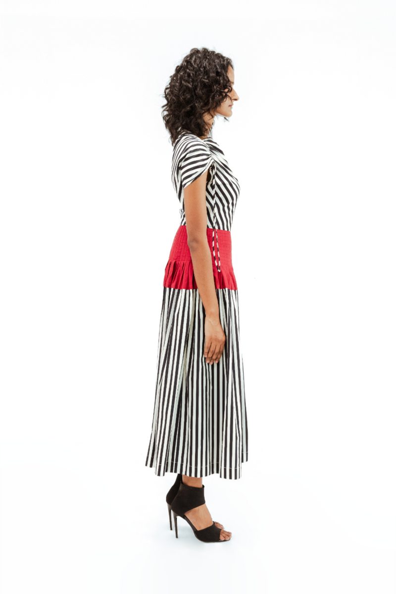 Zelda Dress 100% cotton by Leh Studios in multi color for women Worldwide