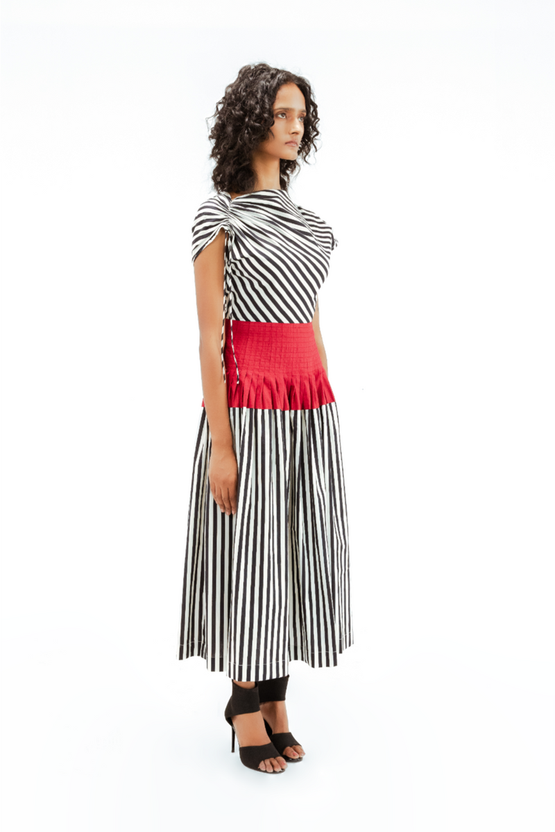 Zelda Dress 100% cotton by Leh Studios in multi color for women Worldwide
