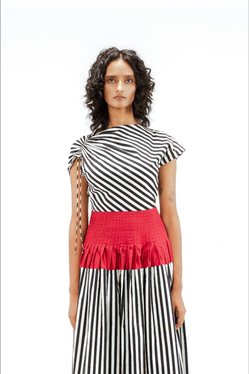 Zelda Dress 100% cotton by Leh Studios in multi color for women Worldwide