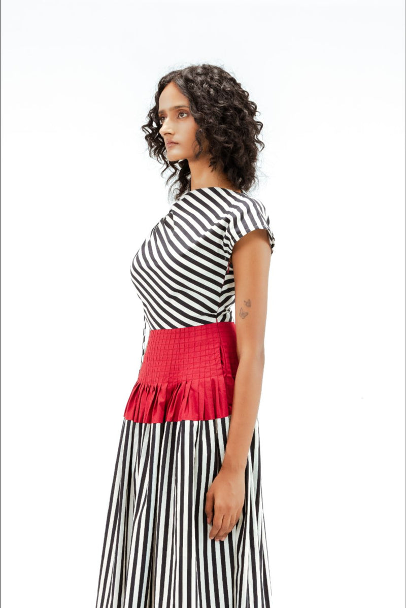 Zelda Dress 100% cotton by Leh Studios in multi color for women Worldwide