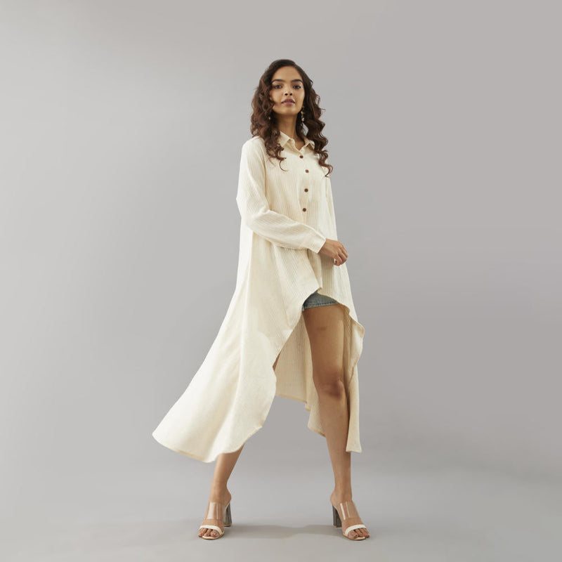 La Digue Cascading Dress cotton by Moborr for women Worldwide