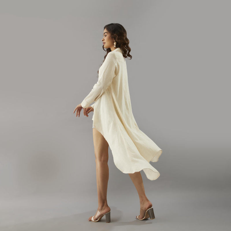 La Digue Cascading Dress cotton by Moborr for women Worldwide