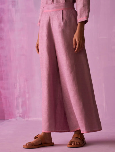 Inga Linen Pant - Lavender