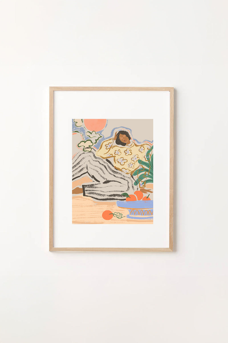 Lazy Days Only Art Print