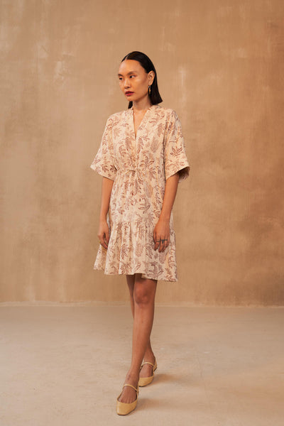 Leafy Bloom Kala Cotton Dress