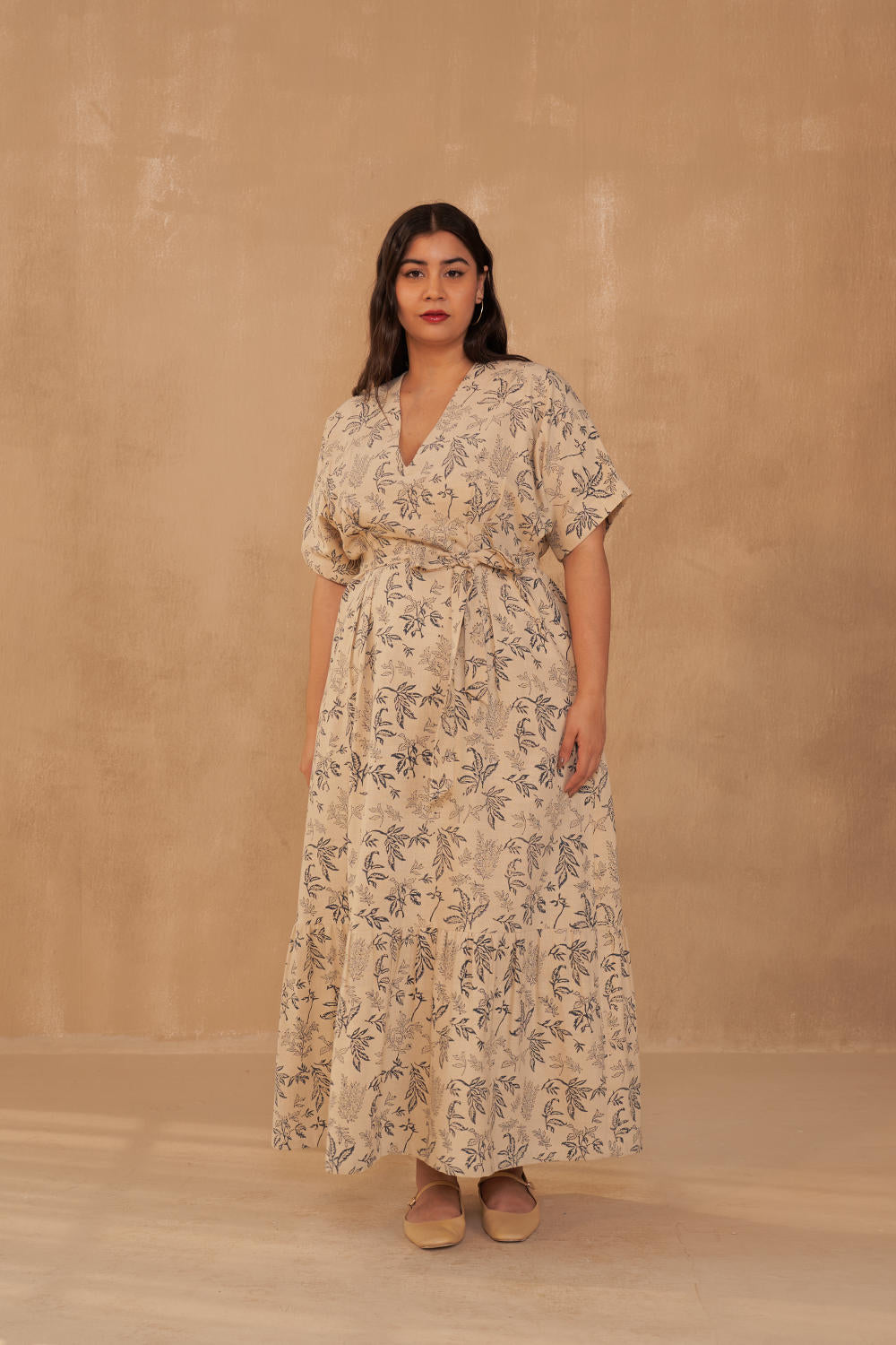 Leafy Bloom Kala Cotton Dress