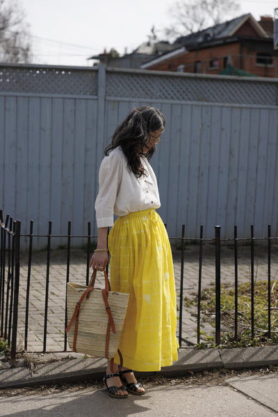 Lemon Sorbet Skirt-Yellow