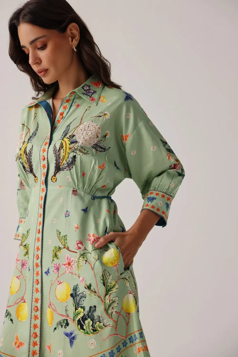 Lena Midi - Prairee satin by NOIB for women Worldwide