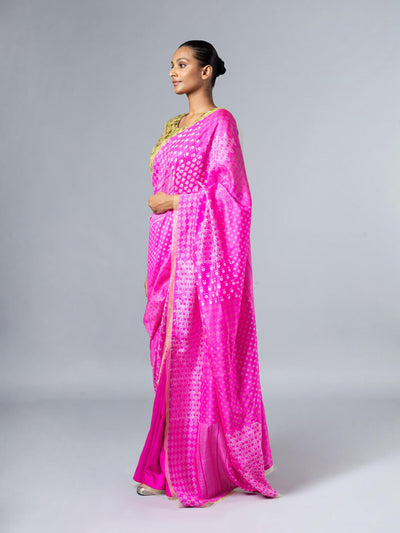 Lihaf Saree - Pink Saree