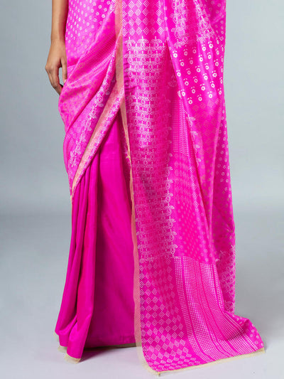 Lihaf Saree - Pink Saree