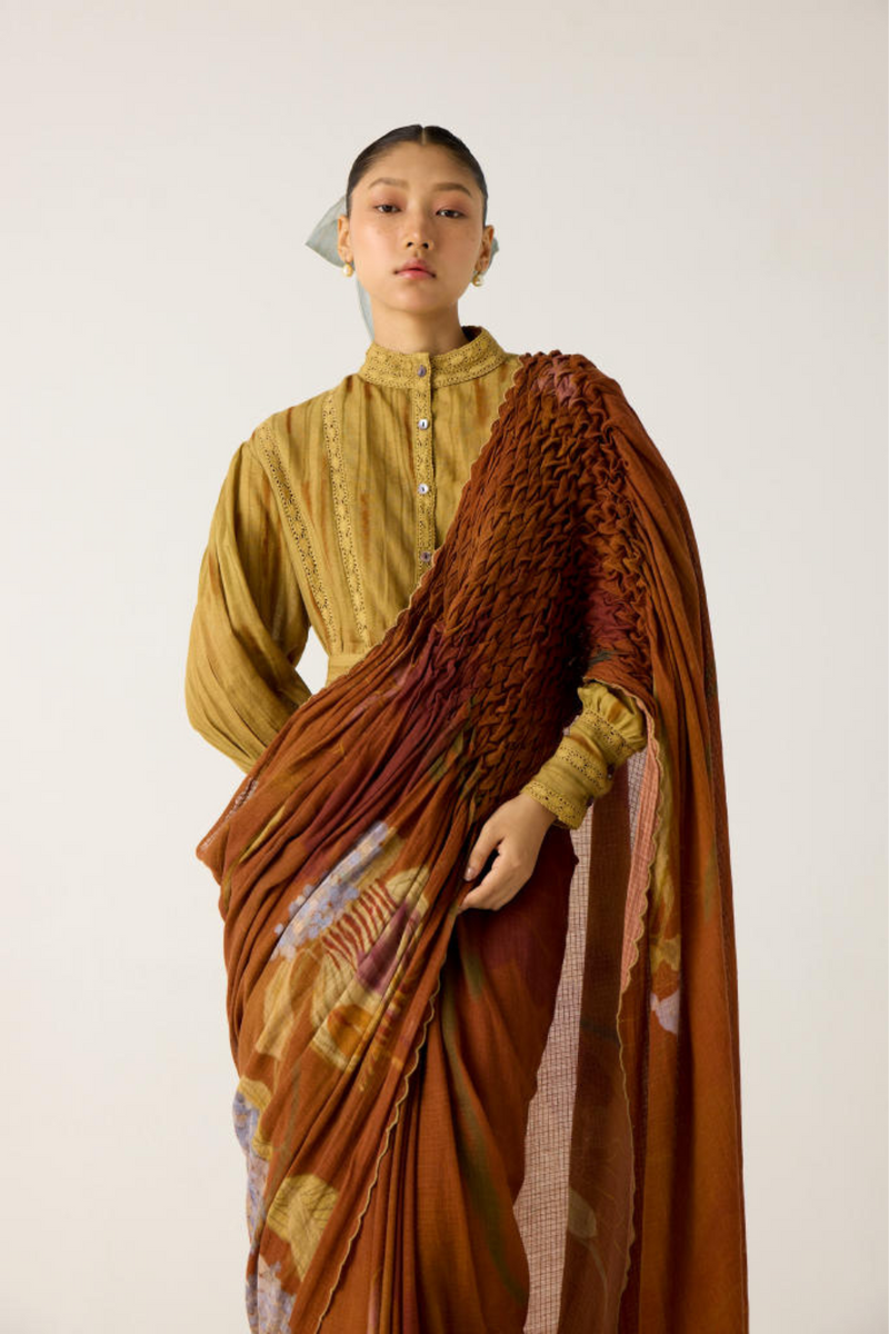 LILY TOP-SCALE PRINT cotton by CORD in multi for women Worldwide