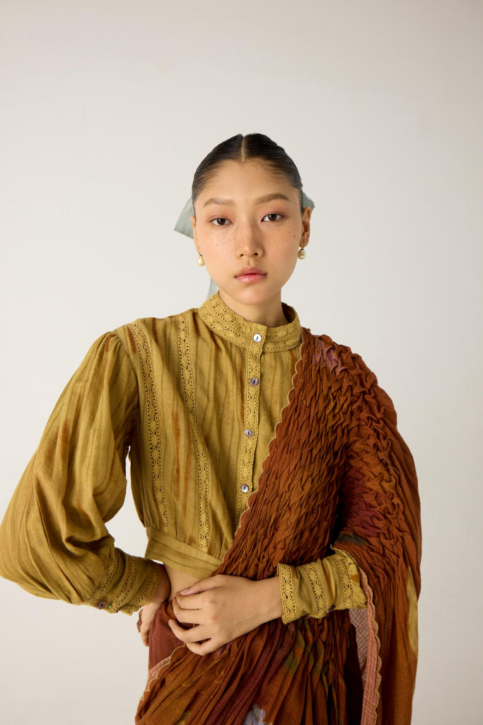 LILY TOP-SCALE PRINT cotton by CORD in multi for women Worldwide