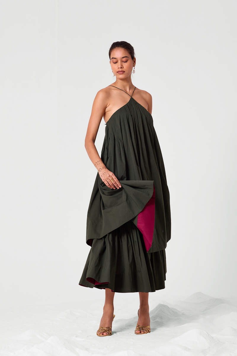Liri Halter Neck Maxi Dress