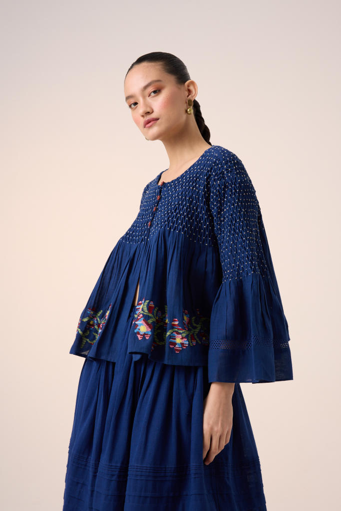 LOUIE TOP -BLUE cotton by CORD in multi for women Worldwide