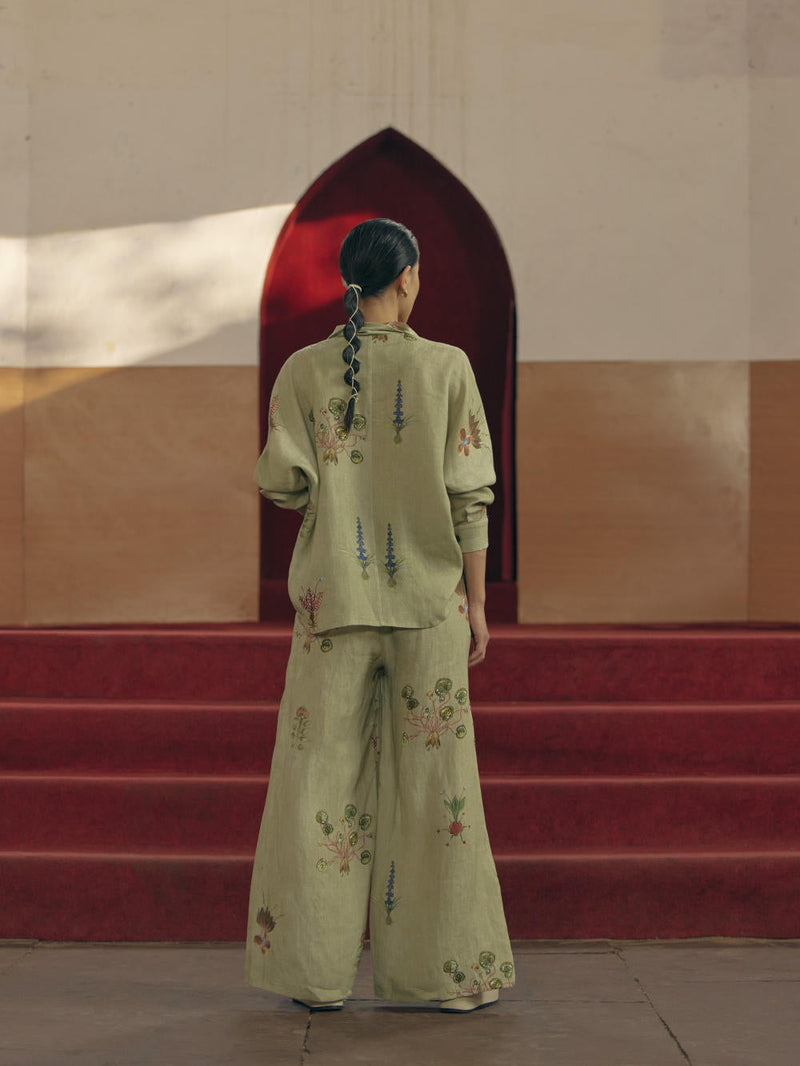Lounge Shirt - Botanical Green by CORD for Worldwide