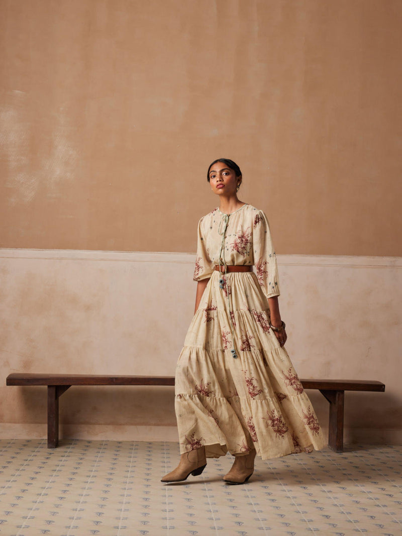 Luna Dress-Peony cotton by CORD for women Worldwide