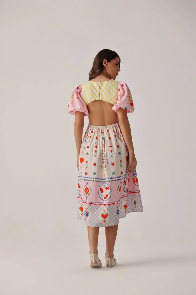 Lyla Midi - Tarot poplin by NOIB for women Worldwide
