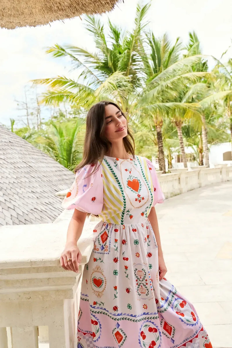 Lyla Midi - Tarot poplin by NOIB for women Worldwide