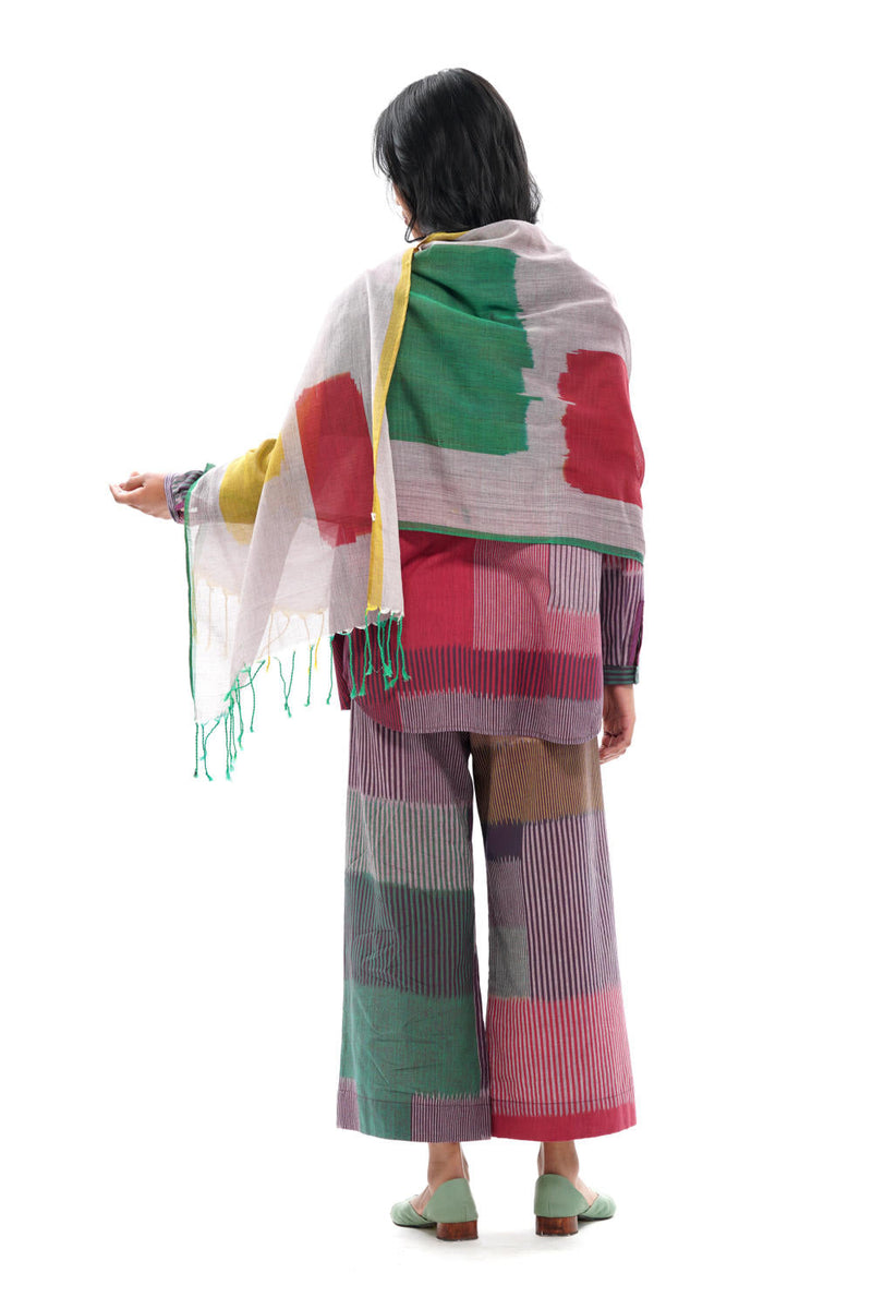 MAKU STOLE+D118:D130 100% cotton by Translate - Handwoven Ikat for women Worldwide