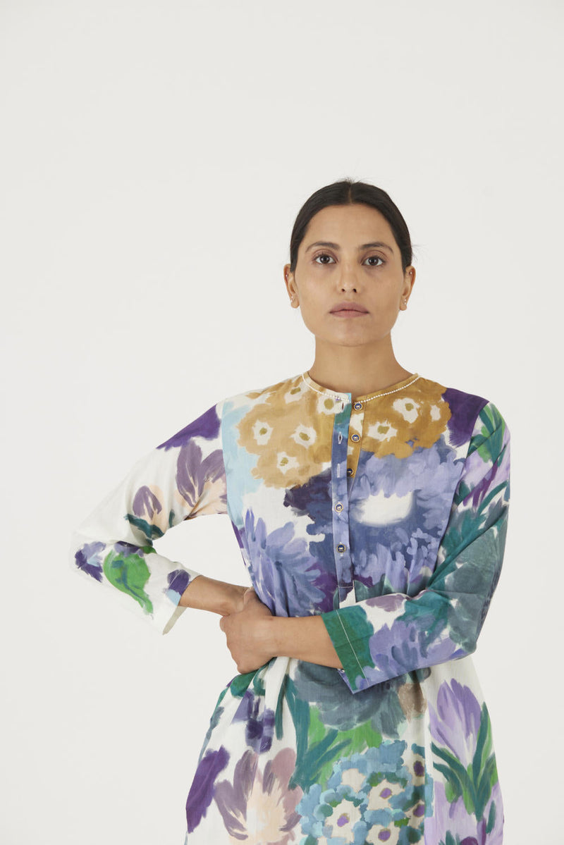 MARA COTTON KURTA SET Kurta Sets by Yam for women Worldwide