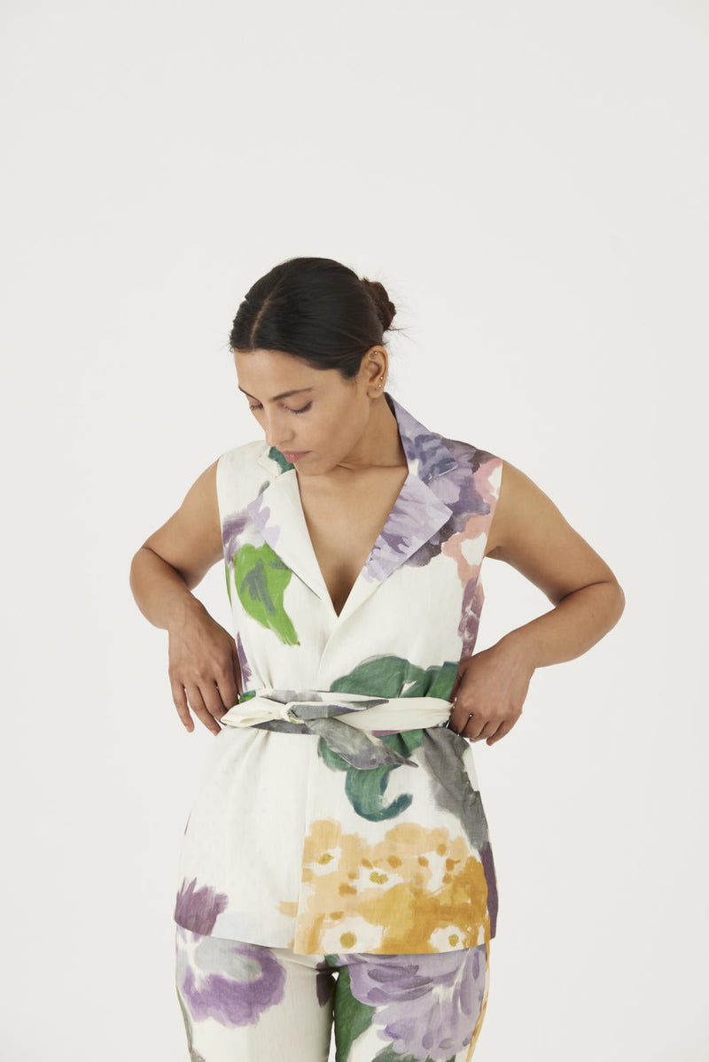 MARA JACKET SET mul Co-ord Set by Yam in multi color for women Worldwide