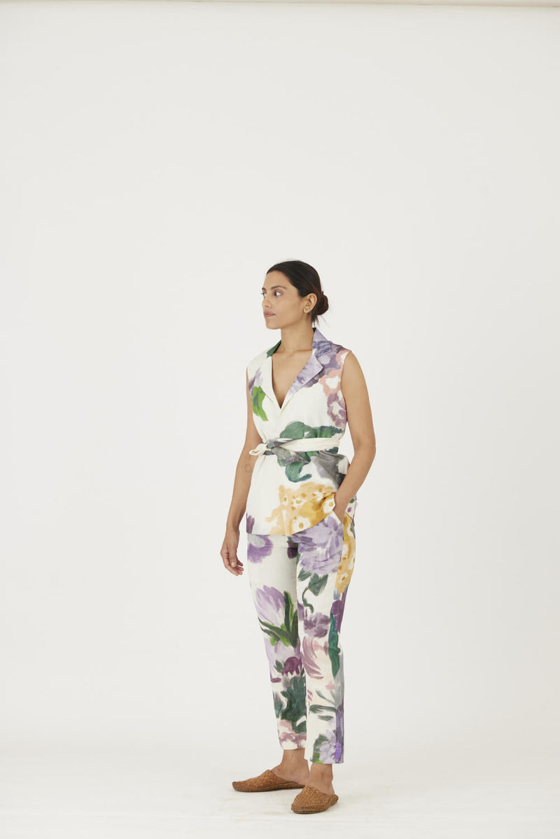 MARA JACKET SET mul Co-ord Set by Yam in multi color for women Worldwide