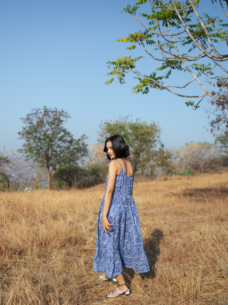 Jodhpur Dress - Handblock Printed Cotton Dress