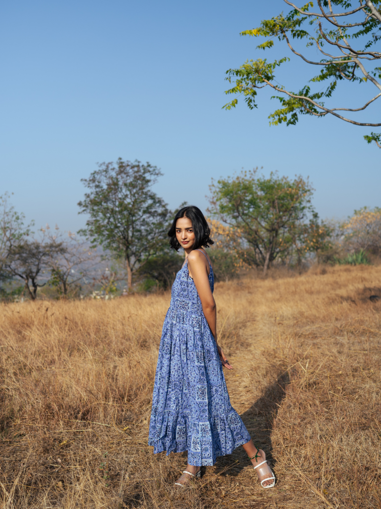 Jodhpur Dress - Handblock Printed Cotton Dress