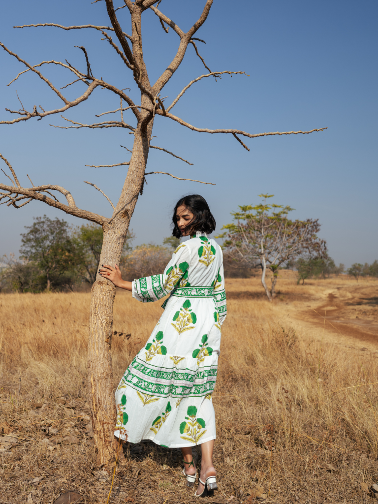 Kochi Dress - Handblock Printed Cotton Dress