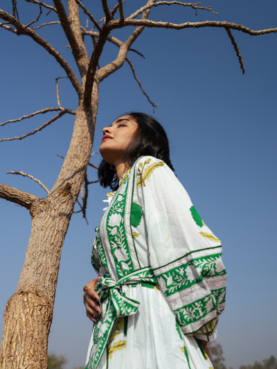 Kochi Dress - Handblock Printed Cotton Dress