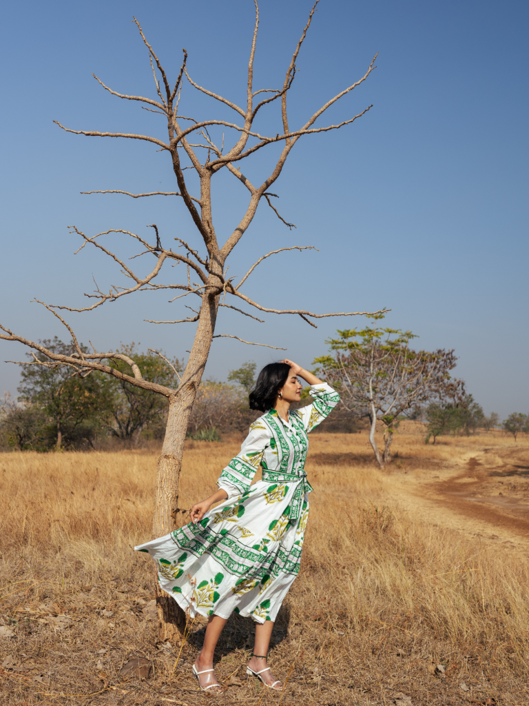 Kochi Dress - Handblock Printed Cotton Dress