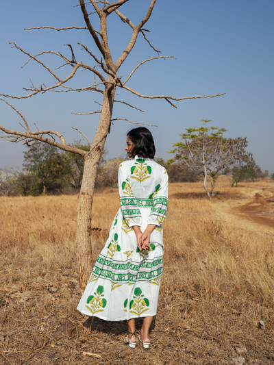 Kochi Dress - Handblock Printed Cotton Dress