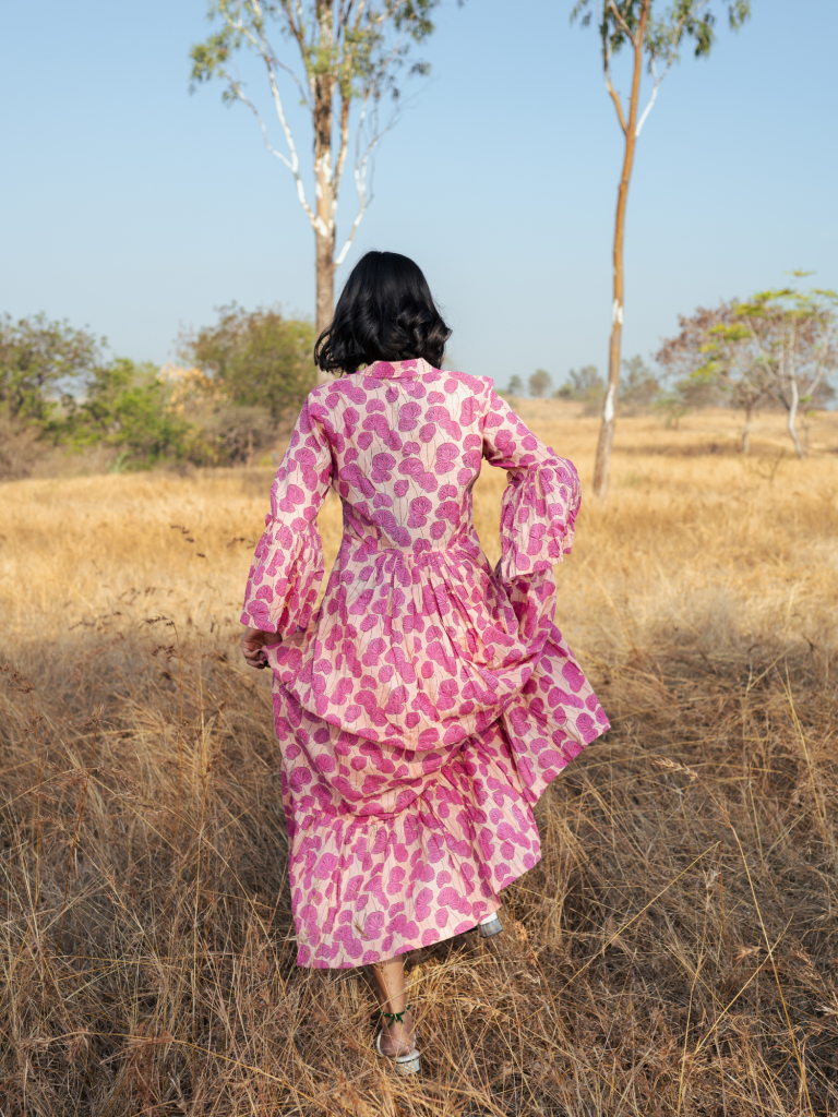 Mussoorie Maxi Dress - Handblock Printed Cotton Dress