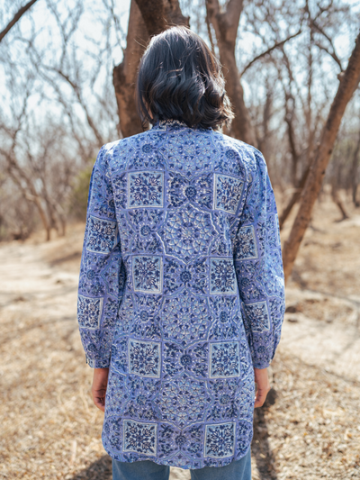 Jodhpur Shirt - Handblock Printed Cotton Shirt