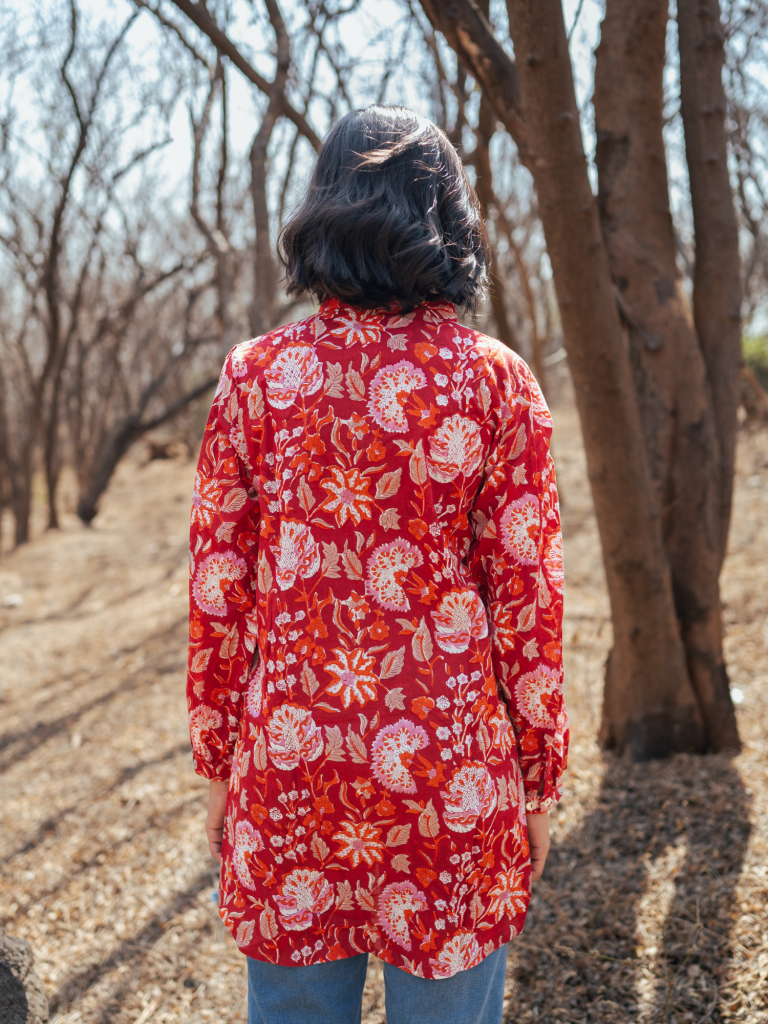 Amer Shirt - Handblock Printed Cotton Shirt