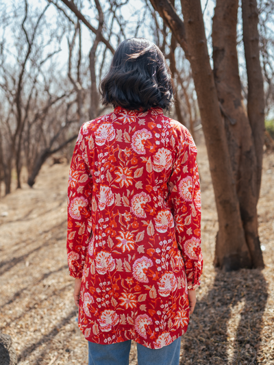 Amer Shirt - Handblock Printed Cotton Shirt