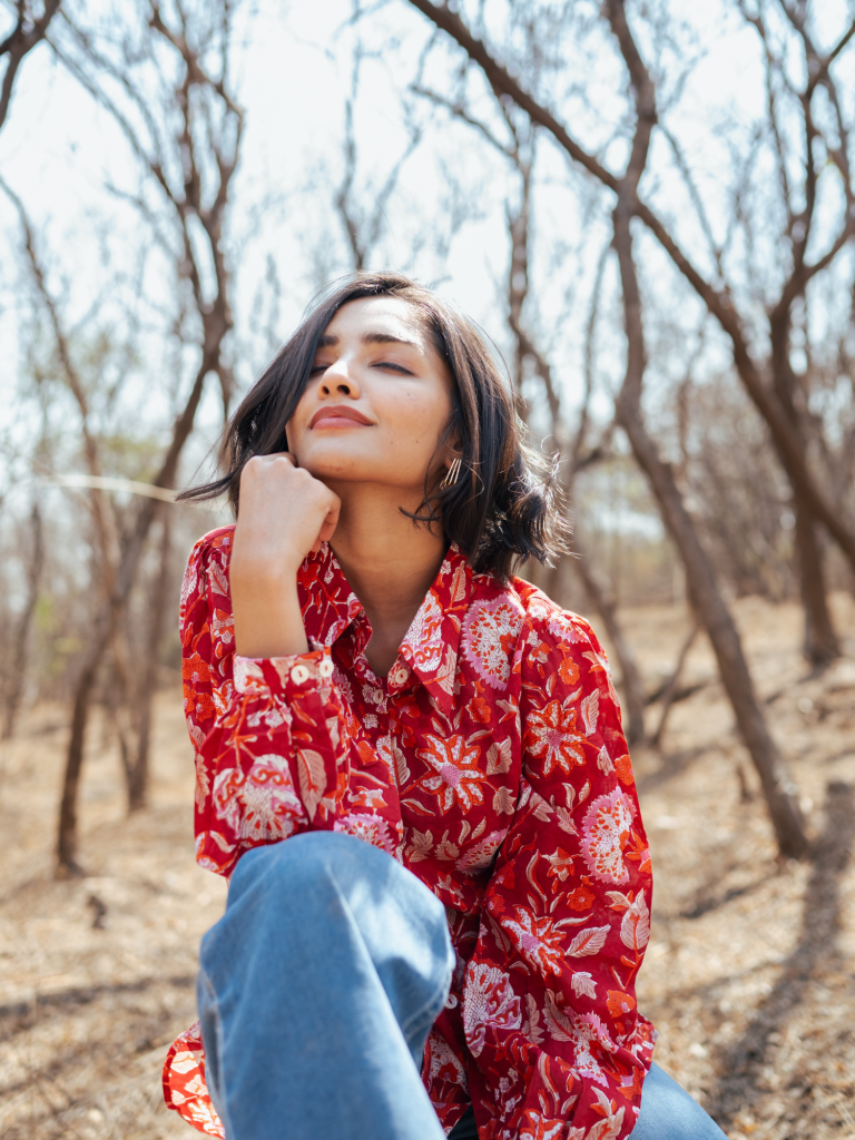 Amer Shirt - Handblock Printed Cotton Shirt