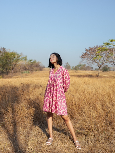 Mussoorie Dress - Handblock Printed Cotton Dress