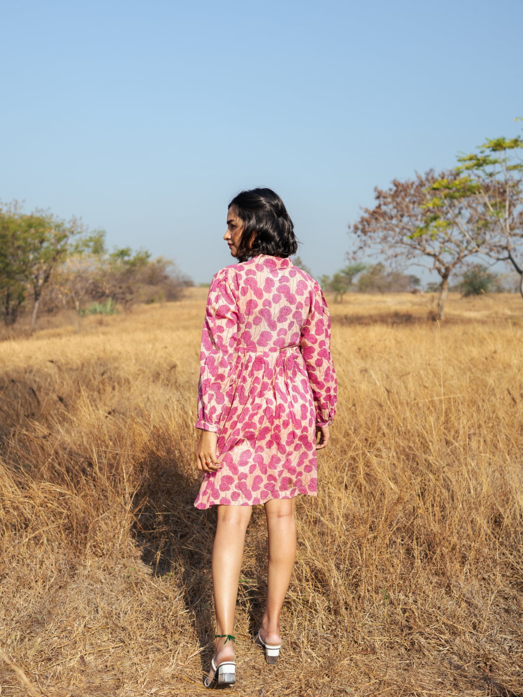 Mussoorie Dress - Handblock Printed Cotton Dress