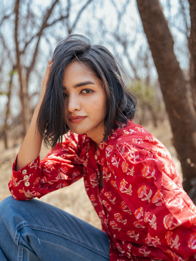 Jaipur Shirt - Handblock Printed Cotton Shirt