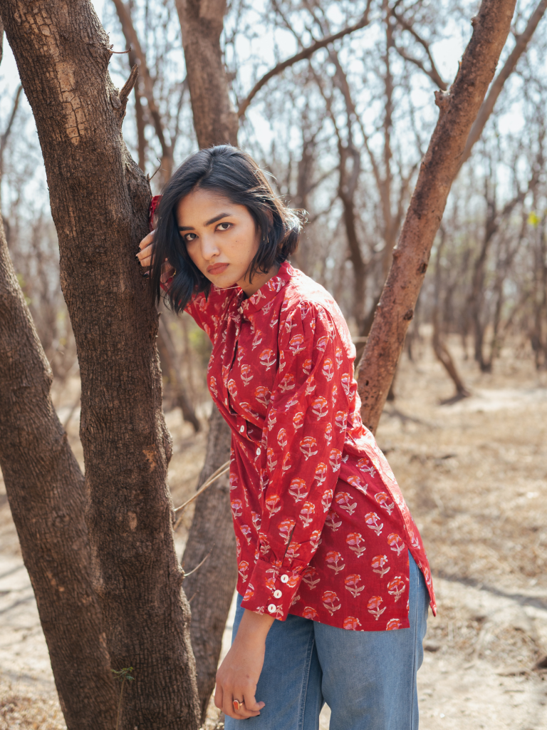 Jaipur Shirt - Handblock Printed Cotton Shirt