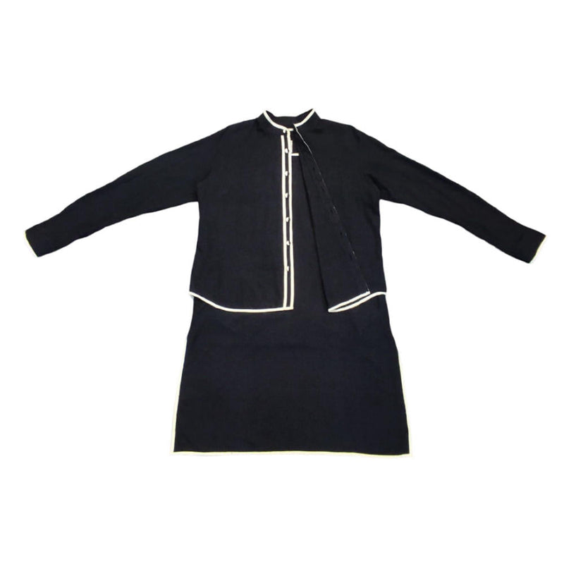 Unisex Dodo Shirt Kurta cotton by Ka-Sha in black color for women Worldwide