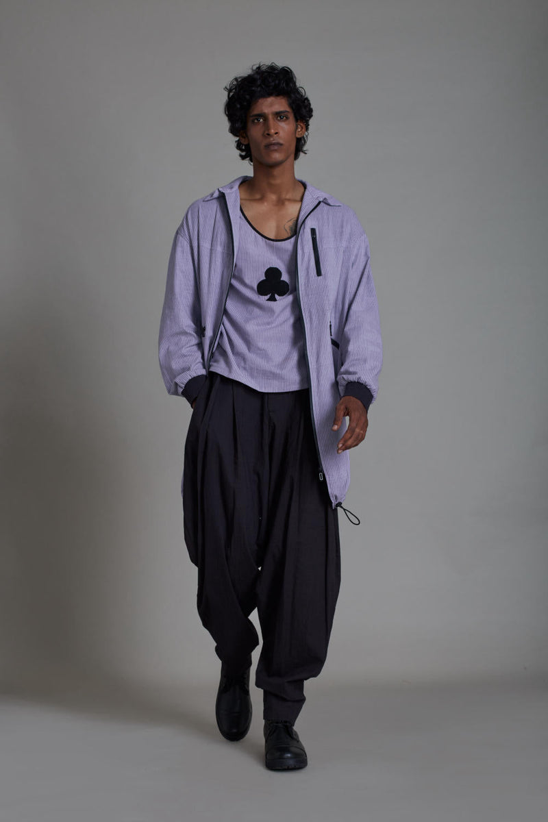 MEN'S BLACK JACK SET-LAVENDER