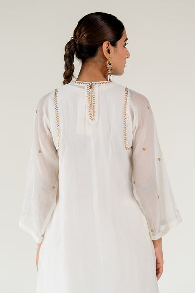 Caftan Kurta Set-Ivory