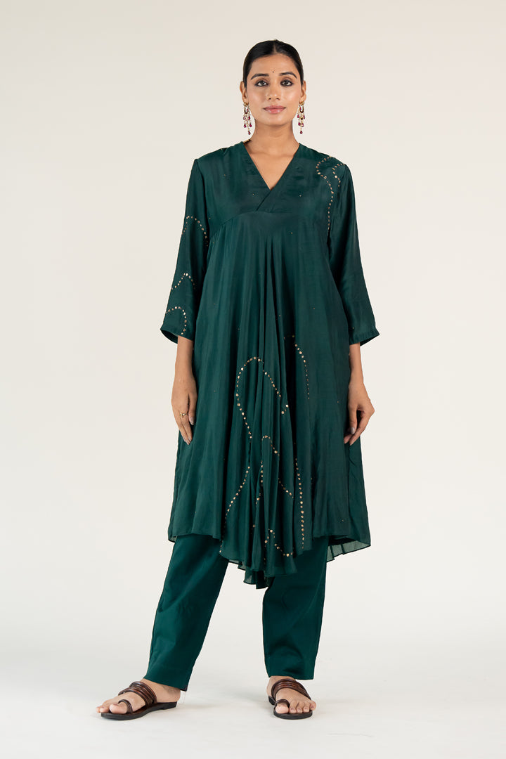 Maheem Kurta Set-Emerald